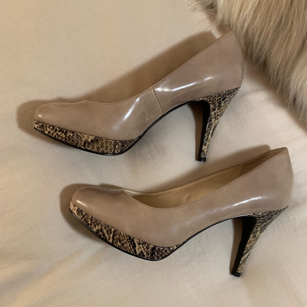 BNWT Enzo Angiolini Taupe/beige pumps size 8 - Picture 13 of 13